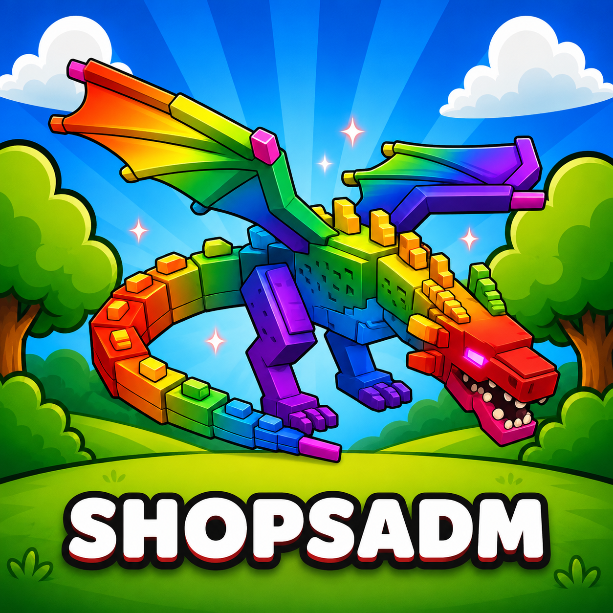 Rainbow Black Dragon