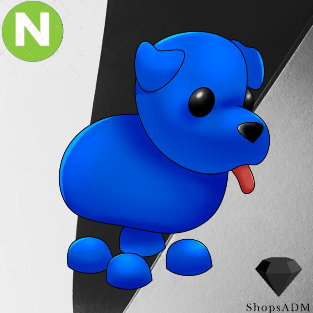 Neon Blue Dog