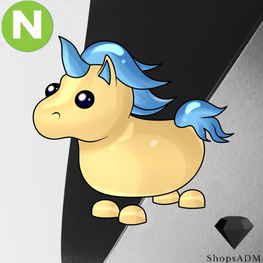 Neon Golden Unicorn