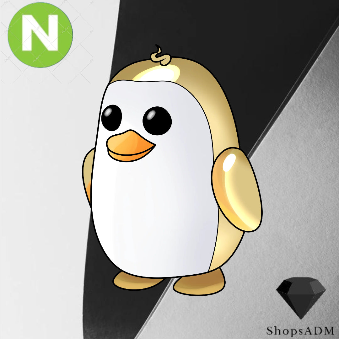 Neon Golden Penguin